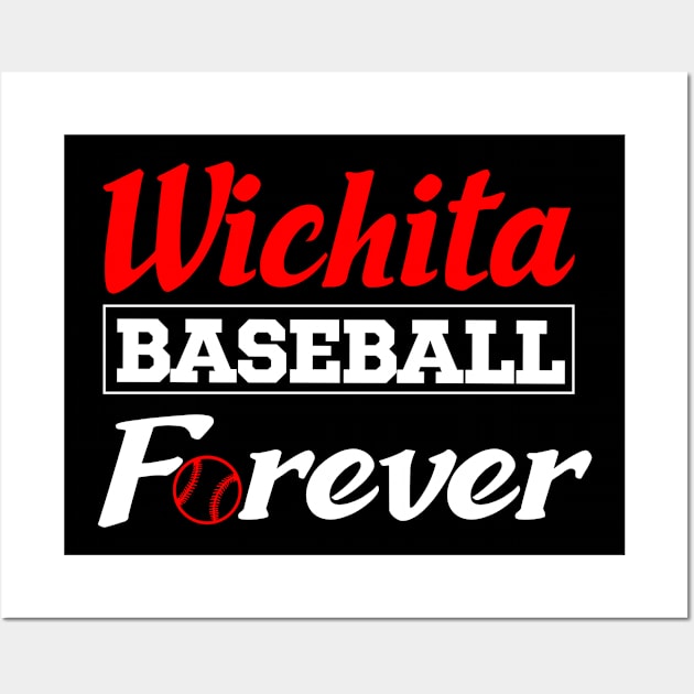 Wichita Baseball Forever Wall Art by Anfrato